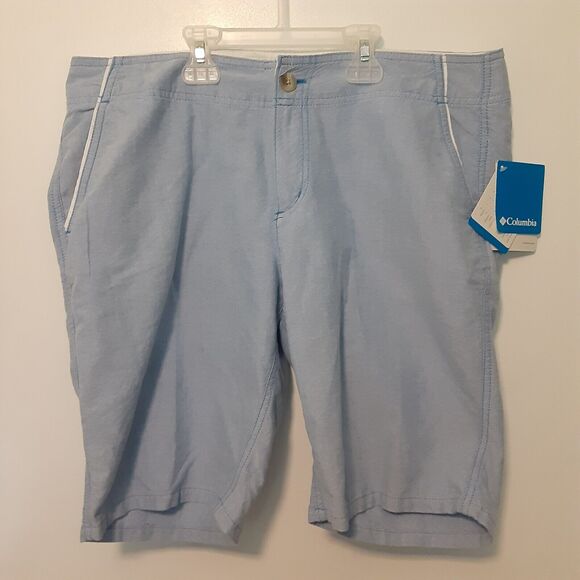 Columbia Adult Womens Blue Walk Short Waist 12 Inseam 10 Hike Outdoors - Picture 1 of 8